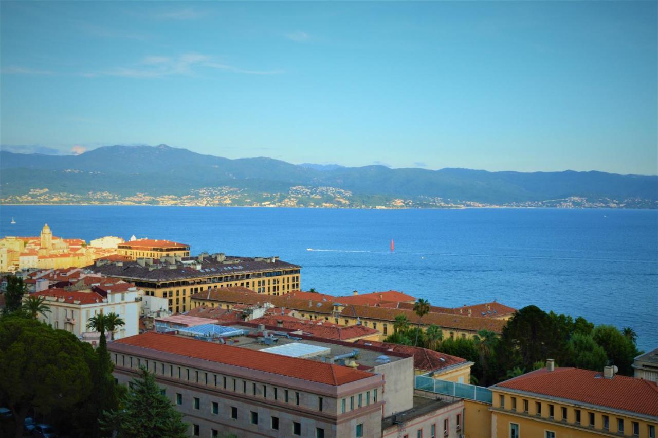 Grand T2 Standing Ajaccio Proche Centre Et Plages Vue Panoramique Parking Prive Zewnętrze zdjęcie